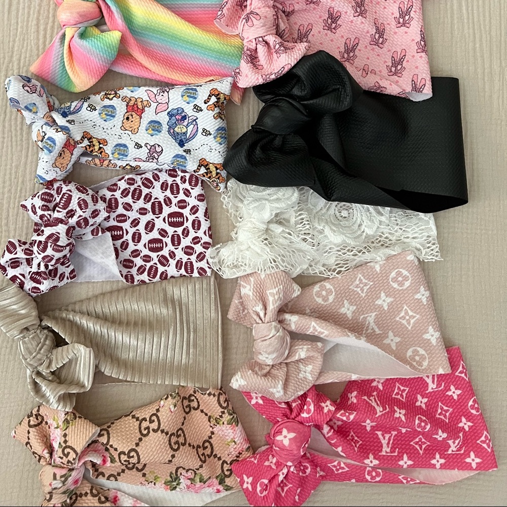 Bella Baby bundle of 14 bows headwraps